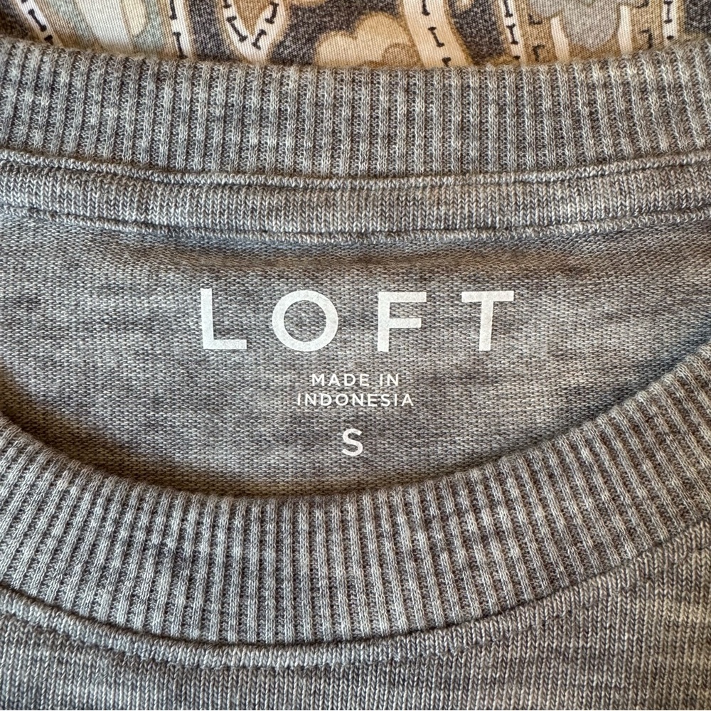 LOFT Sweater Knit Long Sleeve Tee - Picture 2 of 6